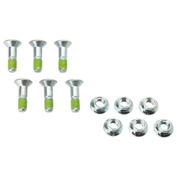 Bolt Hub-Savers Double Locked Sprocket Fastening Kit Silver 125-300cc