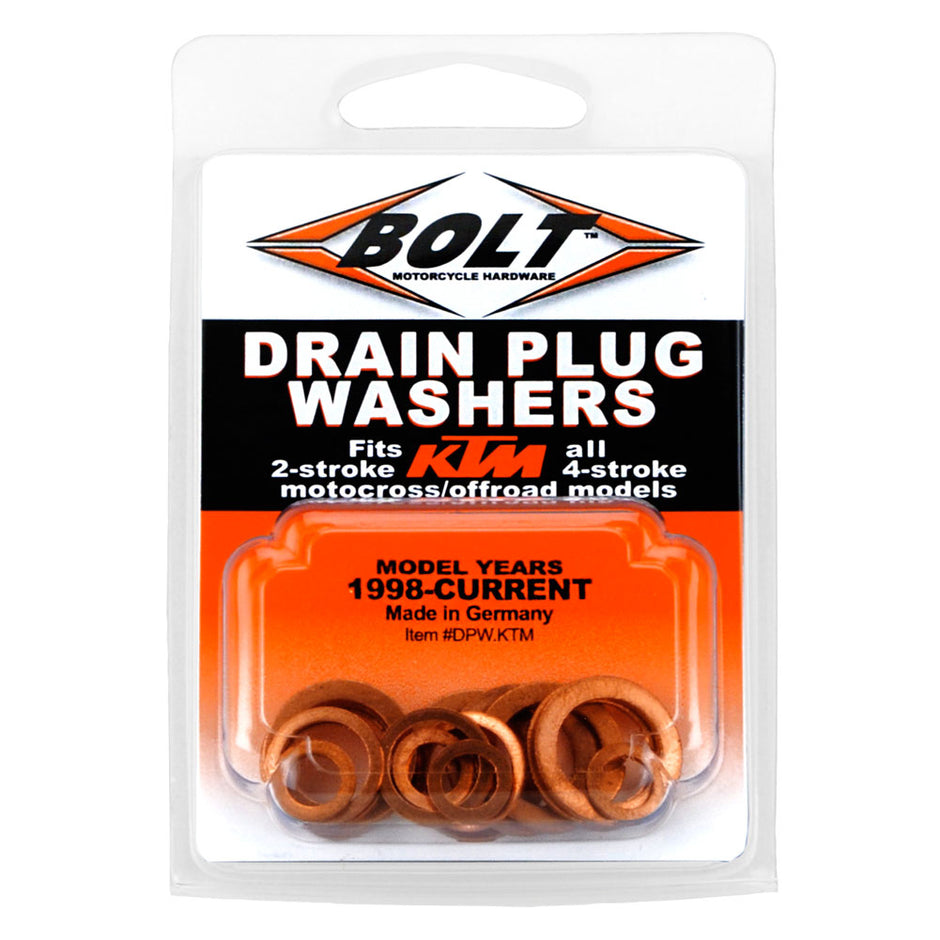 Bolt KTM Copper Drain Plug Washer Kit