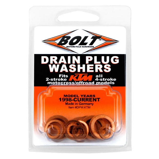 Bolt KTM Copper Drain Plug Washer Kit