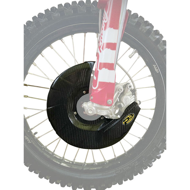 P3 Carbon Front Brake Disc Guard Kit KTM / Husqvarna / GasGas 125-300cc